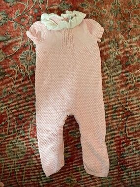 New without tags baby 6-12 month one piece pink Janie and Jack outfit